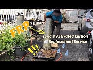 FRP Outdoor Filter Sand Replacement and Pipe Reinstallation Guide