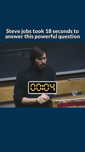 Steve Jobs Took 18 Seconds To Answer This Powerful Question