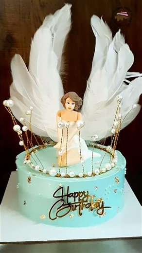 Fairy Angel Wings Cake Design 🧚‍♀️👼 | Trending Cake #Shorts