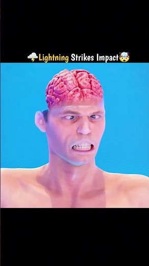Lightning Strikes Impact on Human Body 🤯🌩️