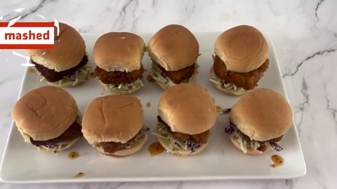 Fried Chicken Sliders With Simple Slaw And Hot Honey Recipe
