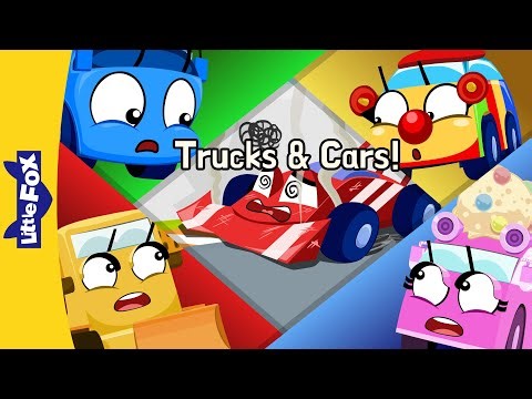 Trucks and Cars 🚗🚚 | Tire Town School Theme Song & 12-Episode Compilation | Little Fox