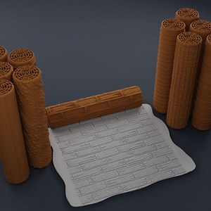 DnD terrain rollers – Wooden floor and wall
