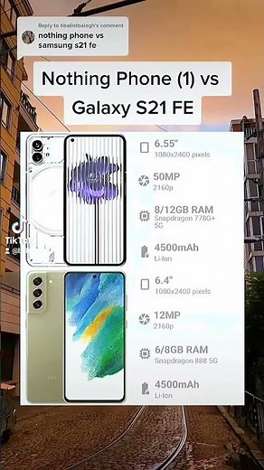 Samsung Galaxy S21 FE vs Nothing Phone 1