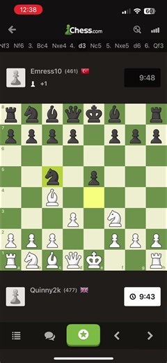 8 move checkmate bin playing for around 3 months any tips appreciated im aware im terrible 🤣