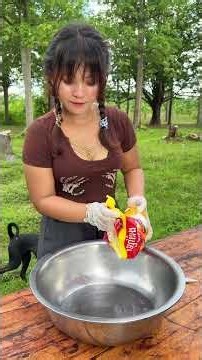 Cooking yummy wash chicken with chili deep fried recipe