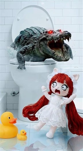 Mira Bi, the Crocodile in the Toilet, is Chased | RXTU | #ai #funny #kpopdemonhunters