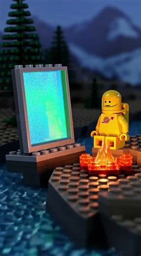 Classic Yellow Spaceman on an Adventure