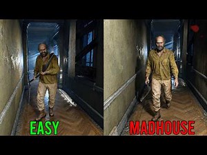 Enemy SPEED Comparison on Different Difficulties (Easy/Normal/Madhouse) - RESIDENT EVIL 7