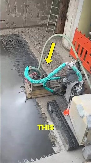 The Cleanest Way to Demolish Concrete💧 #shorts