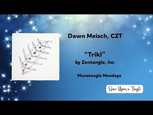How to Draw Trikl | Zentangle Pattern