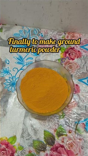 How to make turmeric powder at home