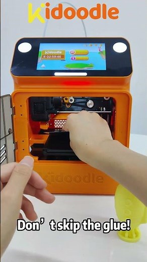Prints not sticking? THIS is the glue trick every 3D printer user should know! 🔥 #kidoodle