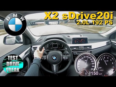 2020 BMW X2 sDrive20i 192 PS TOP SPEED AUTOBAHN DRIVE POV