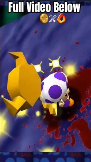 Super Mario 64 - Brutal version with Toad #youtubeshorts #supermario64hd #supermario64 #sm64 #shorts