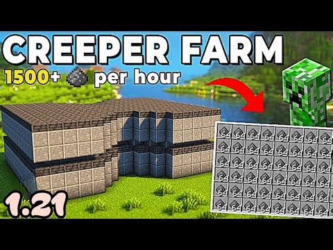 OP GUNPOWDER FARM in Minecraft 1.21 Java! 💣 Unlimited TNT & Fireworks (AFK Creeper Farm Tutorial)