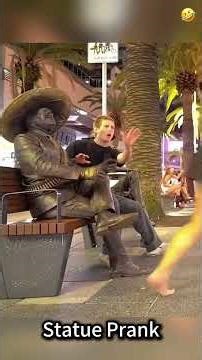 SCARED People Falling For This CRAZY Statue Prank? #usashorts #prank #hilariousfails#funny #laugher