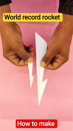 How to make a world record paper rocket/ airplane/ paper plane 🔥🔥🔥 #record #trending #shorts