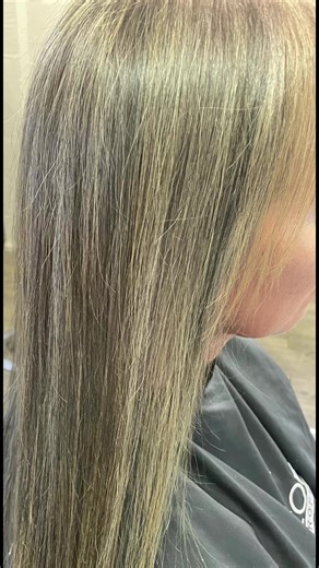 Transform Your Hair with Grey Blend and Red Highlights