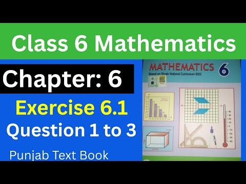 Class 6 Math |Chapter 6 | Exercise 6.4|Question 1 to 3 | part 1
