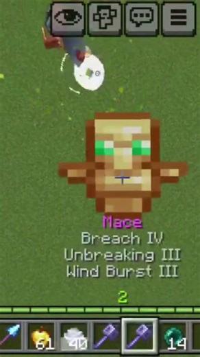 I Made A Zombie Do Mace PVP Using Commands #minecraft