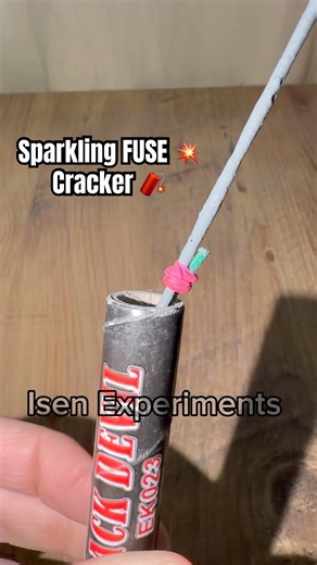 DIY Sparkling Fuse Cracker #experiment #firecracker #crackers #fireworks #tricks