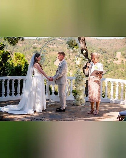 Intimate wedding at Madronal Villas Marbella officiated by #celebrantspain