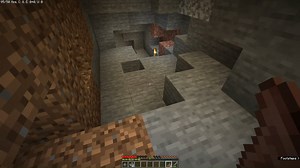 Killing a Ferrous Wroughtnaut (from the Mowzie's Mobs mod) with only a stone sword!