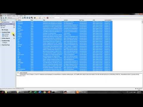 Using Endnote for Systematic Review