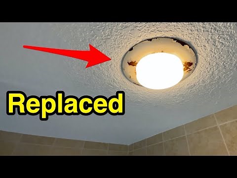 Shower Light Fixture Replacement Trim - How to Install