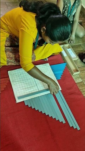 #Montessori math activity#Subtraction strip board