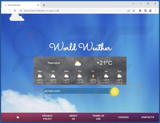 World Weather Browser Hijacker