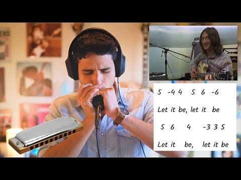 Harmonica: how to play "Let It Be" 🐞 + TABS