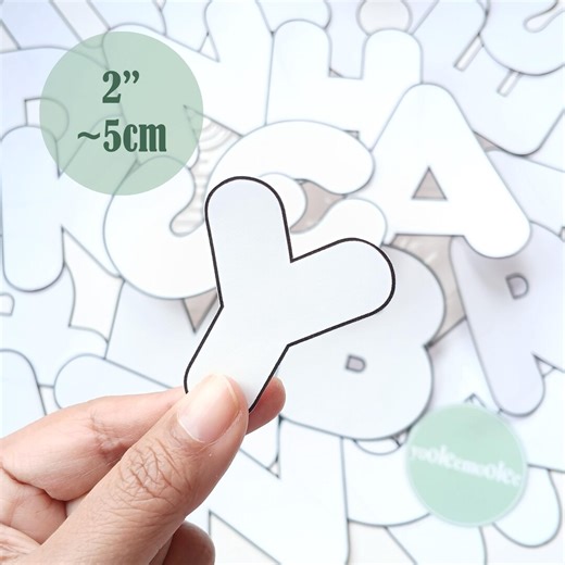 Puffy Bubble Letter Template PDF 2" (5 cm) Printable Uppercase Alphabet Sewing Pattern for DIY Banners, Garland, Crafts & Nursery Decor - Etsy