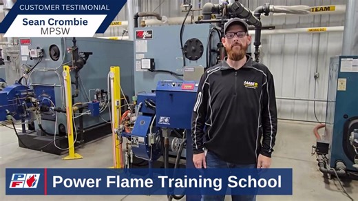 Customer Testimonial - #PowerFlame Training School Sean Crombie from MPSW, Power Flame Representative for Arizona, attended the Fundamentals of Combustion, 101 and Basic Controls and Troubleshooting, 102 classes. Training highlights from Sean: - In-depth hands-on training, - Linkage adjustment training, - Great combustion and burner training material in general, not limited to Power Flame brand only, - Networking with other service technicians. To view our upcoming class schedule visit: https://