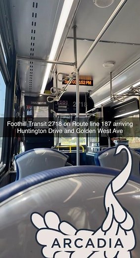 Past Ride from September 2022 in Foothill Transit 2718 on Route line 187