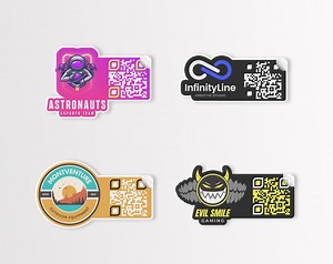 Custom Clear QR Code, QR Code Stickers, Custom Clear Sticker, Personalized Clear Stickers, QR Code, Qr Decal, Clear Qr Code Logo Stickers - Etsy