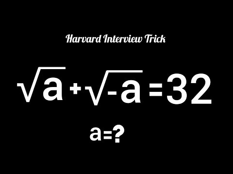 Harvard Admission Interview Trick | Nice Radical Simplification