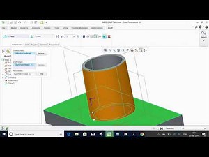 creo parametric tutorial 7creating trajectory rib and profilr rib and draft
