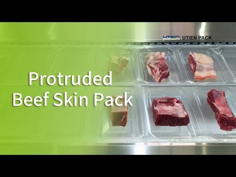 Protruded Beef Skin Packaging with Unifresh Technology | Vacuum Skin Packaging Machine for Steak🥩