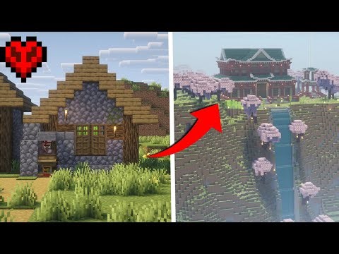 I Built the PERFECT Starter Base in Hardcore Minecraft