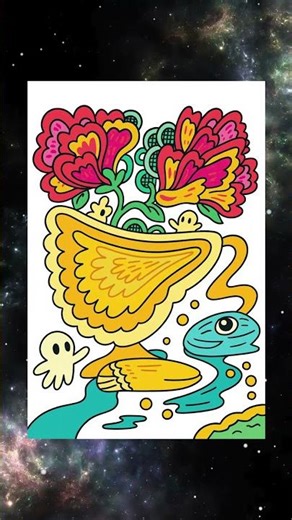 【Today】Hand-drawn Art × AI #shorts