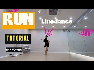 Run Line Dance #TUTORIAL #linedance #Improver