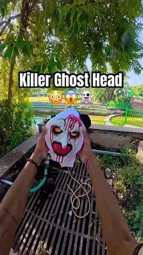 Ghost Head 👻😳 #ghost #funny #parkour #waterchallenge #ghostface