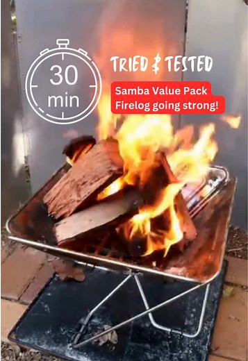 Samba Value Pack Firelogs: Easy Outdoor Fire Solution
