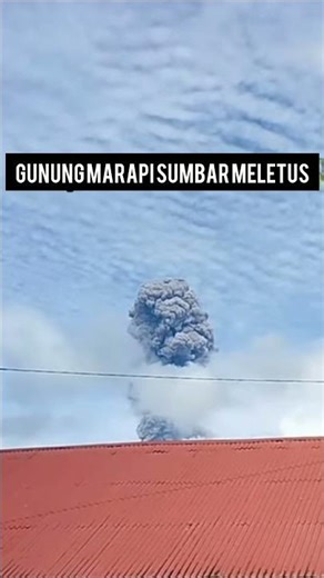 Usai Banjir, Gunung Marapi Meletus #sumbar