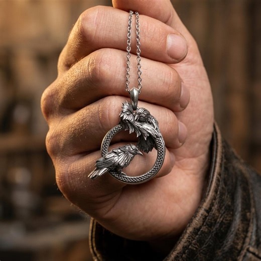 Gothic Raven Necklace, Dark Bird Pendant, Black Aesthetic Jewelry, Raven Necklace, Statement Necklace Gift - Etsy