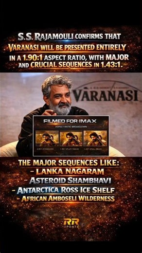 Varanasi Movie IMAX Update:1.90:1 vs 1.43:1 Aspect Ratio Explained |Rajamouli#varanasi #ssrajamouli