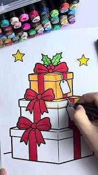 Gift Boxes with Ribbons Coloring