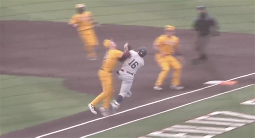 Ugly Collision During College Baseball Game Sunday Leads To Multiple Ejections